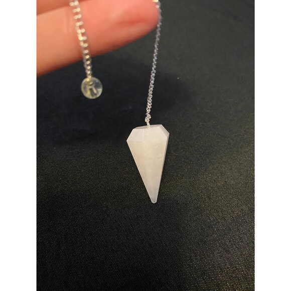 Reiki Infused Rose Quartz Crystal Pendulum - Picture 3 of 10